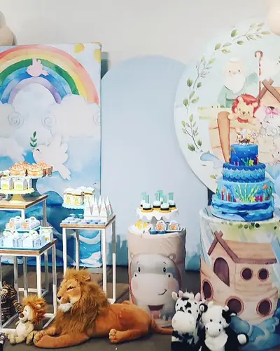 'RAVI 1 aninho'; 3 fotos. Festa realizada no Espaço Comemora em 2023
